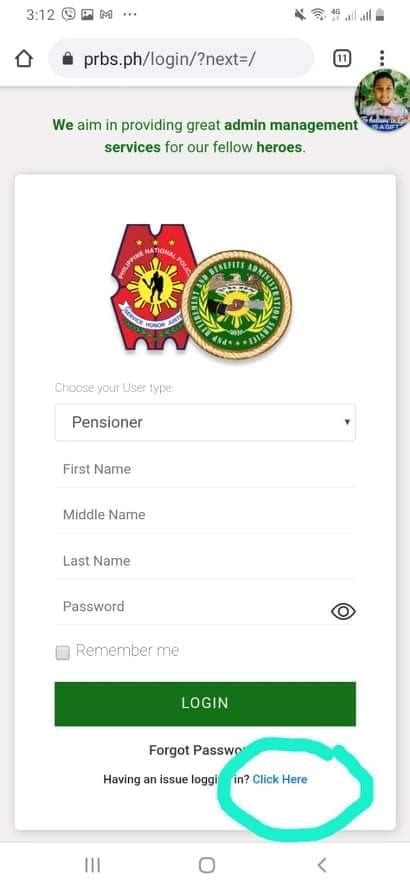 prbs ph login registration